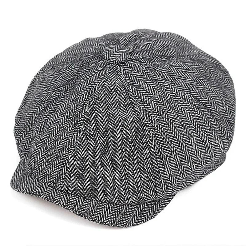 Winter Clothing Accessories - قبعة رجالية جديدة مسطحة القمة على