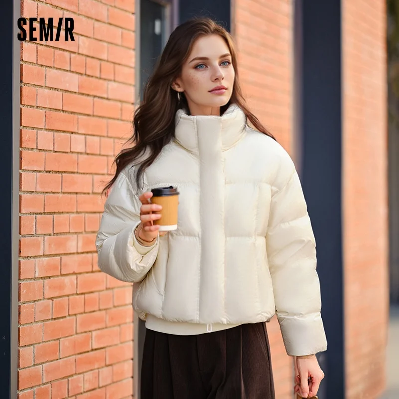 Winter Clothing Trends 2026 - سترة سيميير النسائية المبطنة بالريش، مقاومة