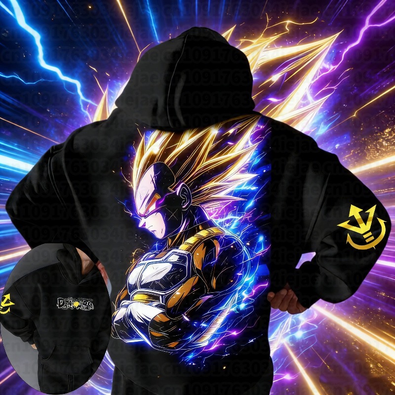 Winter Clothing Anime - هودي رجالي بتصميم دراغون بول 2026،