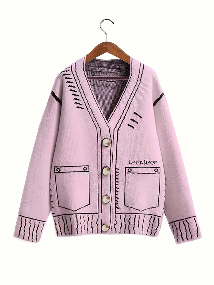 Winter Clothing Equipment - حجم كبير المرأة زر متابعة سترة