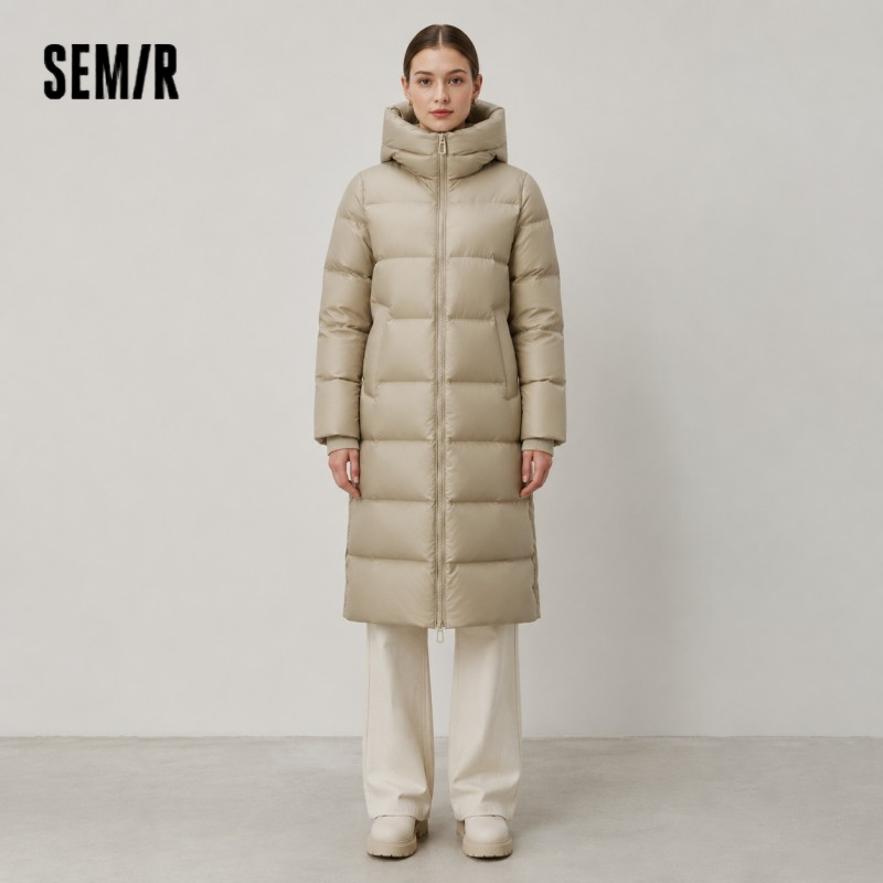 Winter Clothing Trends 2026 - سترة سيميير النسائية الطويلة المبطنة بالريش
