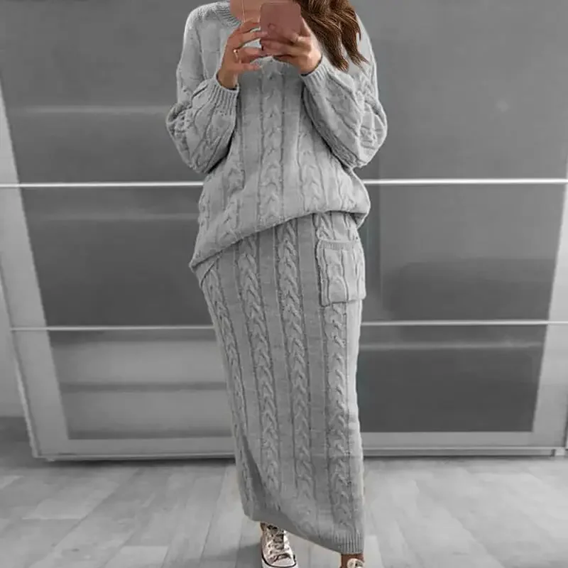 Winter Clothing Sale - سترة المرأة مجموعة الخريف والشتاء قطعتين