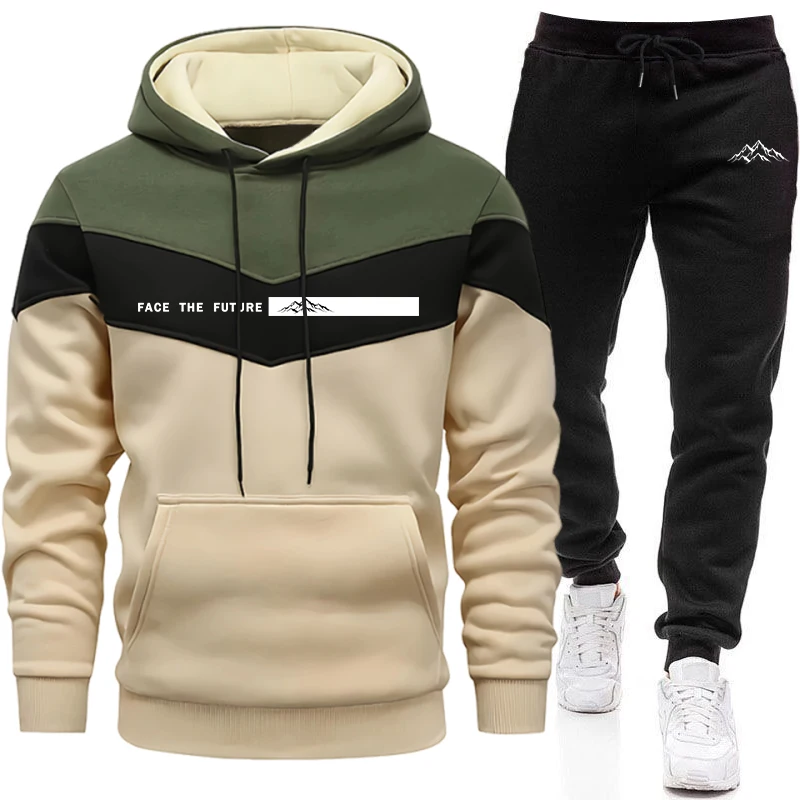 Winter Clothing Equipment - بدلة رياضية رجالية عصرية، سويت شيرت