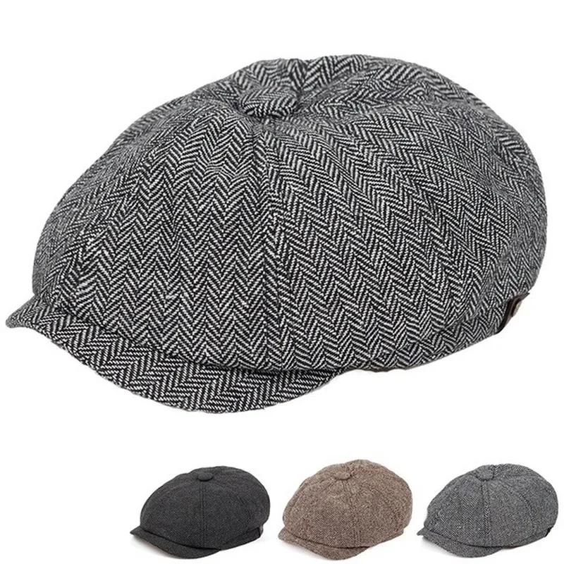 قبعة رجالية جديدة مسطحة القمة  - مراجعة Winter Clothing Accessories وسعره
