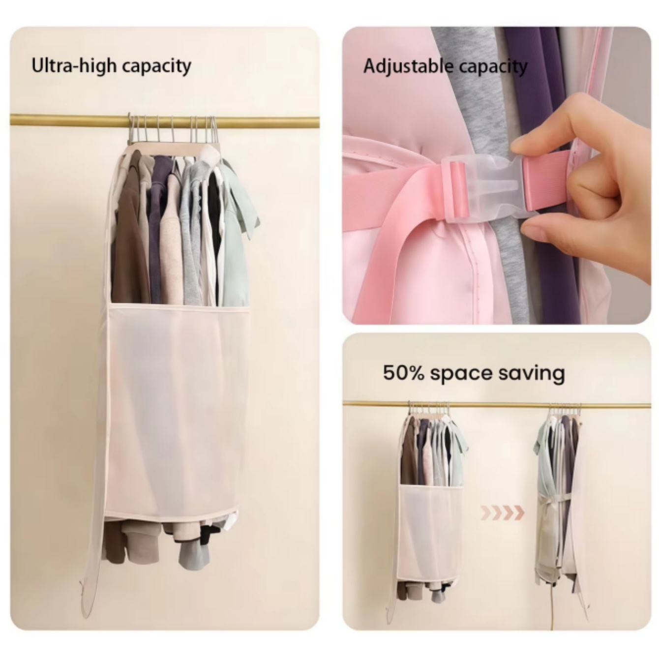 حقيبة تعليق مضغوطة للملابس، من - مراجعة Winter Clothing Storage وسعره