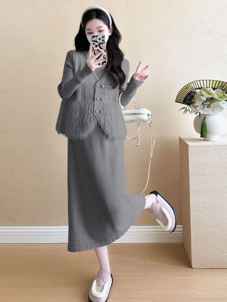 طقم من قطعتين بأسلوب أنيق وممي - مراجعة Winter Clothing Accessories وسعره