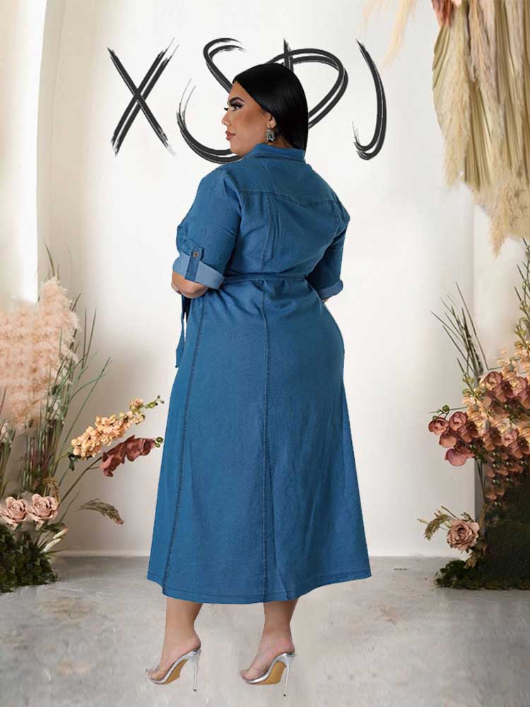فستان نسائي أنيق واسع من الدني - مراجعة Winter Clothing Wholesale وسعره